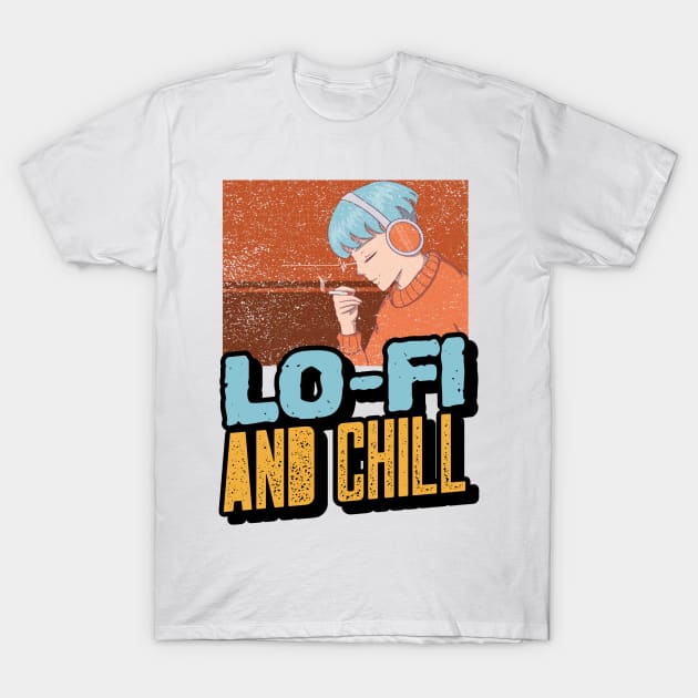 Lo-fi and Chill Anime Mix T-Shirt by RareLoot19